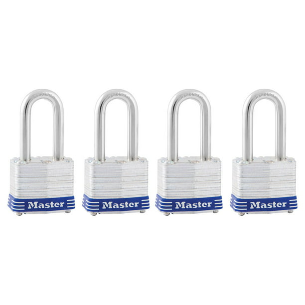 Master Lock  1-9/16 in Keyed Alike Double Locking  Laminated Steel  Padlock